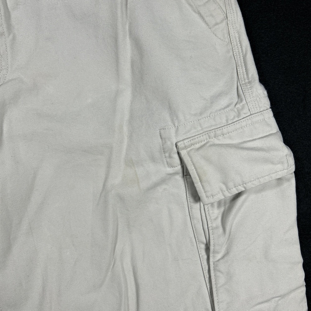 Vintage Gap‎ Standard Cargo Pants Mens 33x30 Khaki Cotton Loose Utility Baggy - Picture 4 of 11